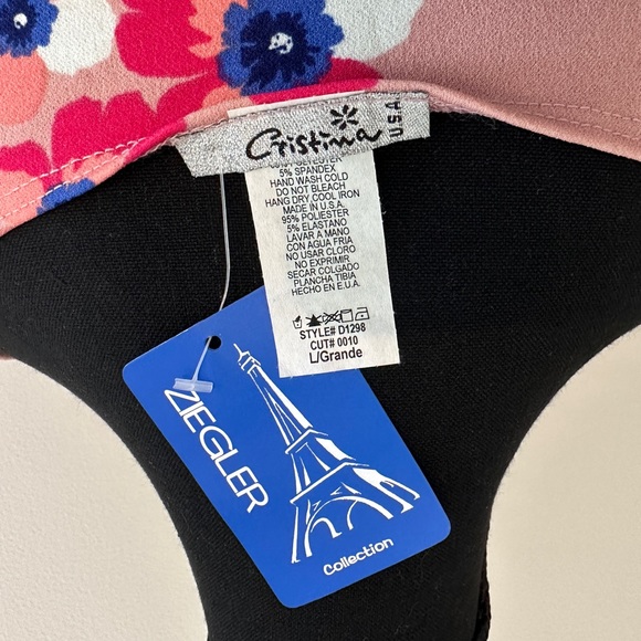 Large - fits like Medium - Bodycon Floral Dress - Picture 3 of 3